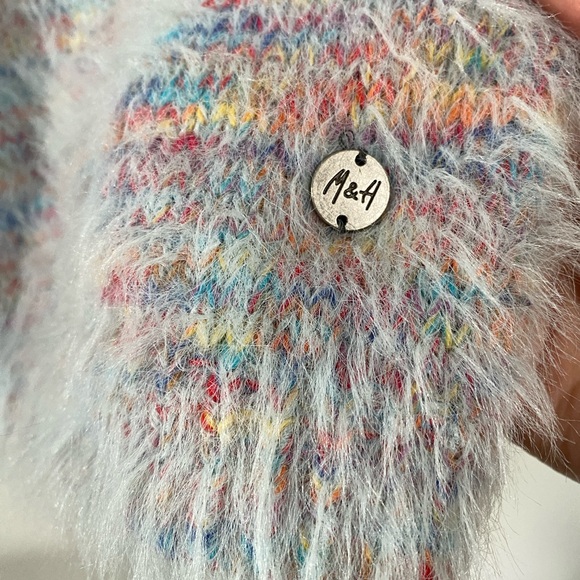 Mast & Harbour Sweater Super Soft Blue and Multicolor Speckle Size Small - Picture 6 of 7